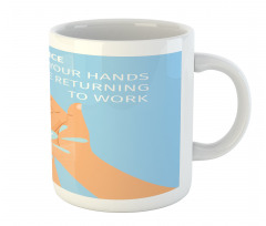 Wash Hands Cartoon Mug