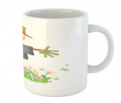 Smiling in Flowers Mug