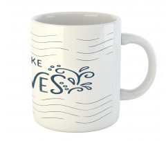 Typography with Splashes Mug