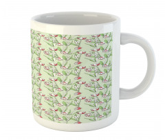 Abstract Tulips Pattern Mug