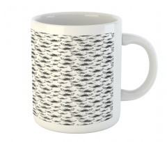 Dotwork Anemone Flowers Mug