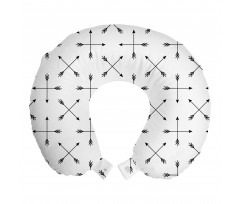 Geleneksel Boyun Yastığı Oklarla Yapılmış Modern Geometrik Desen