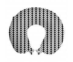 Simetrik Boyun Yastığı File Benzeri Modern ve Şık Geometrik Desen