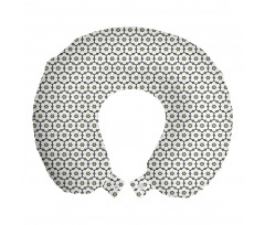 Dinamik Boyun Yastığı Minik Çiçek Şeklinde Geometrik Desenler