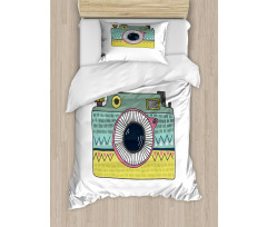 Nostalgic Photo Camera Duvet Cover Set