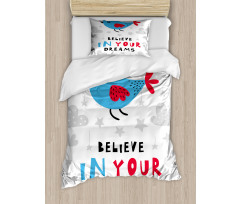 Believe in Your Dreams Bird Duvet Cover Set