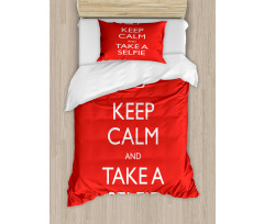 Keep Calm and Take a Selfie Duvet Cover Set