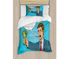 Shut up and Take My Money Man Duvet Cover Set