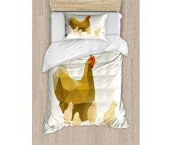 Polygonal Animal Art Duvet Cover Set