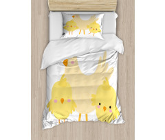 Happy Animals Doodle Duvet Cover Set