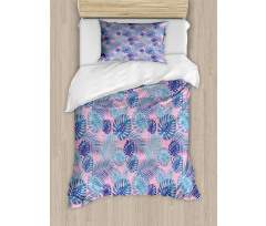 Hawaiian Party Botanical Art Duvet Cover Set