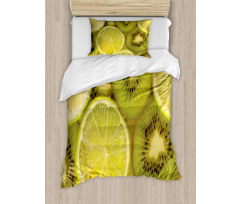 Close up Exotic Fruit and Lime Duvet Cover Set