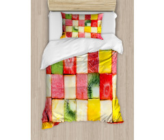 Square Slices of Fresh Food Duvet Cover Set