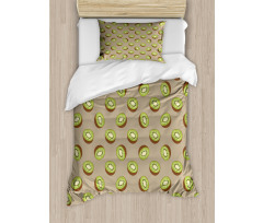 Halved Exotic Fruit Pattern Duvet Cover Set