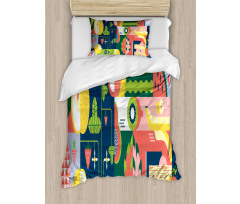 Abstract Modern Food Duvet Cover Set