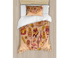 Latin American Folkloric Duvet Cover Set