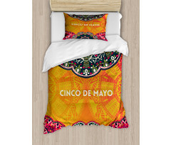 Motifs of Cinco de Mayo Duvet Cover Set