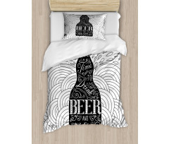 It's Time to Drink Beer Duvet Cover Set