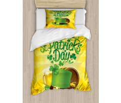 Beer Clover Leprechaun Duvet Cover Set