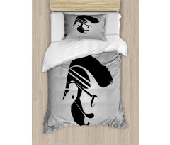 Male Hipster Art Duvet Cover Set