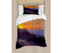 Dawn on Misty Mountains Duvet Cover Set