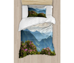 Mountain Peaks Azalea Duvet Cover Set