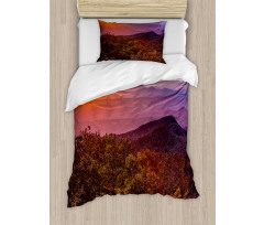 Blue Ridge Mountain Sky Duvet Cover Set