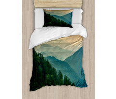 Mountain Ridges Scenery Duvet Cover Set