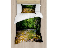 Oconaluftee River Photo Duvet Cover Set