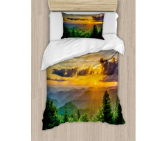 Sunset Hills Panorama Duvet Cover Set