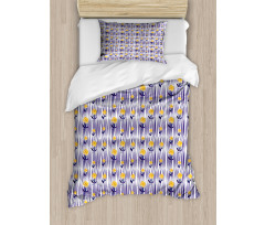 Chrysanthemum Pattern Duvet Cover Set