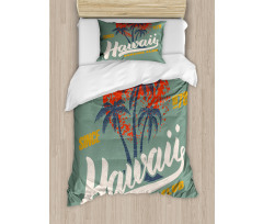 Surfing Club Logo Artwork Duvet Cover Set