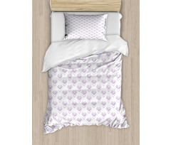 Monochrome Beet Pattern Duvet Cover Set