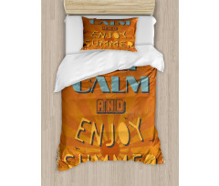 Retro Enjoy Summer Beams Duvet Cover Set