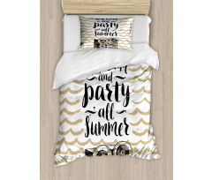 Party All Summer Sketch Duvet Cover Set