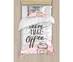 Strokes Make Coffee Duvet Cover Set