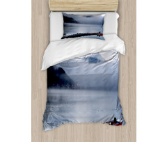 Mountain Peaks Kawaguchi Lake Duvet Cover Set