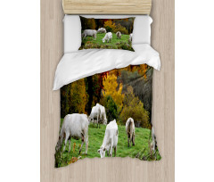 Cows on Autumn Hill Duvet Cover Set