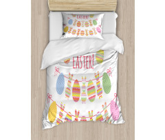 Happy Rabbit Bunting Duvet Cover Set