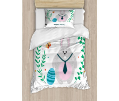 Rabbit with Tie Duvet Cover Set