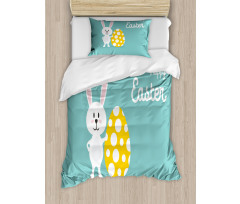 Rabbit Cartoon Duvet Cover Set