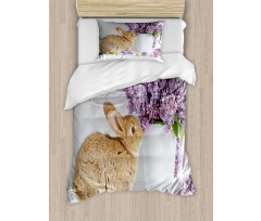 Rabbit with Lilac Duvet Cover Set