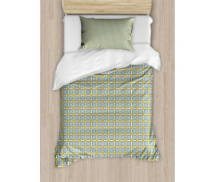 Tile Like Vintage Motif Duvet Cover Set