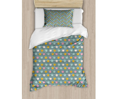 Smiling Cartoon Mice Duvet Cover Set