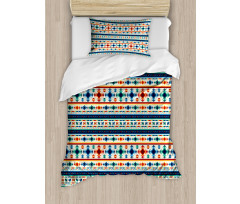 Aztec Geometry Primitive Duvet Cover Set