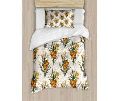 Vintage California Poppy Duvet Cover Set