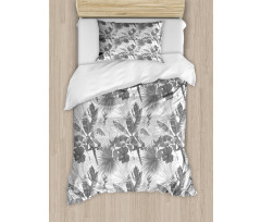 Monochrome Exotic Parrot Duvet Cover Set