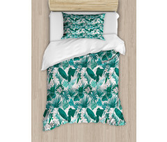 Tropic Botanical Bloom Art Duvet Cover Set