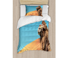 Camel Sand Dunes and Sky Duvet Cover Set