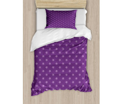 Purple Color Palette Shapes Duvet Cover Set